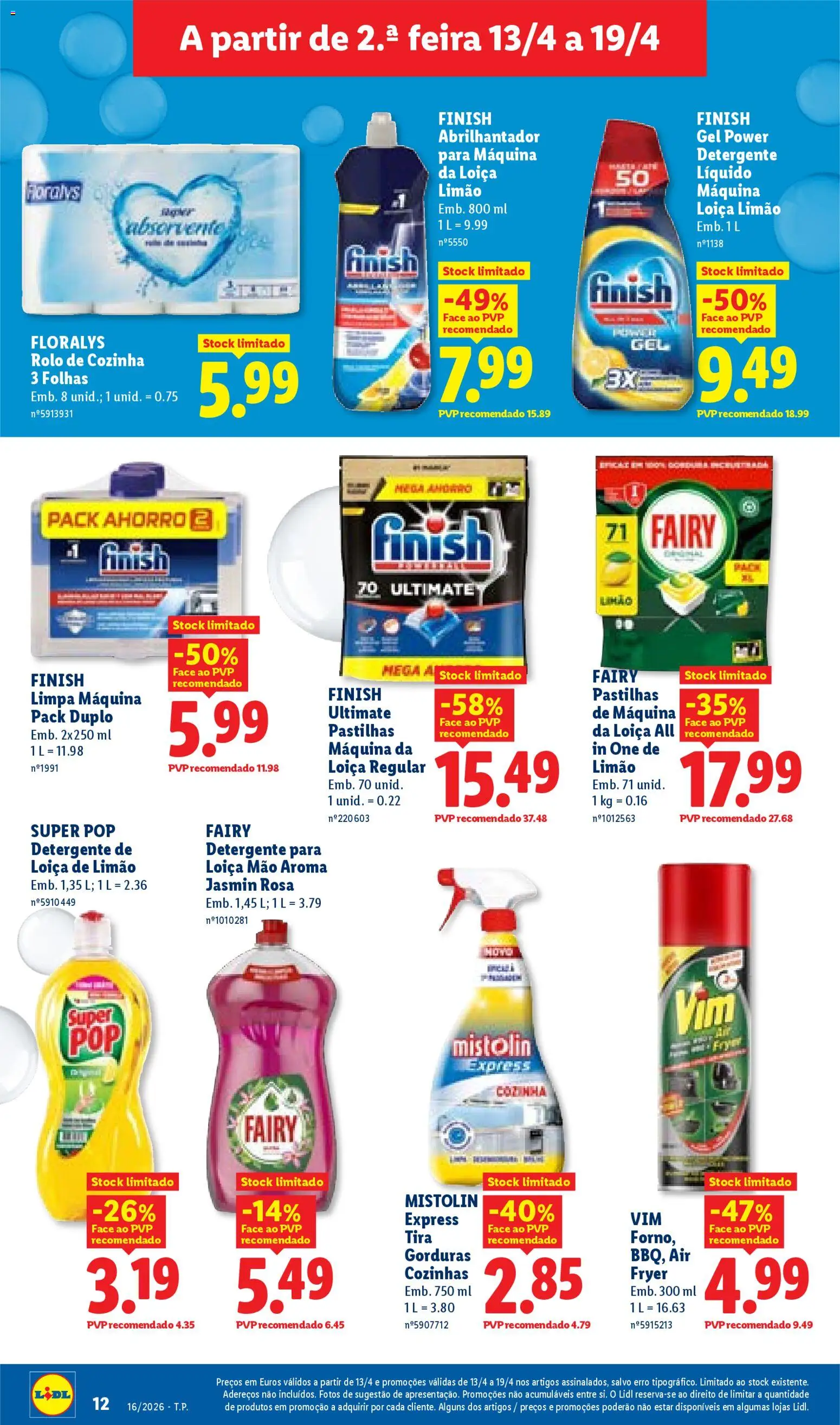 Lidl folheto │ válido de 13.04.2026 | Página: 12 | Produtos: Air fryer, Abrilhantador, Detergente