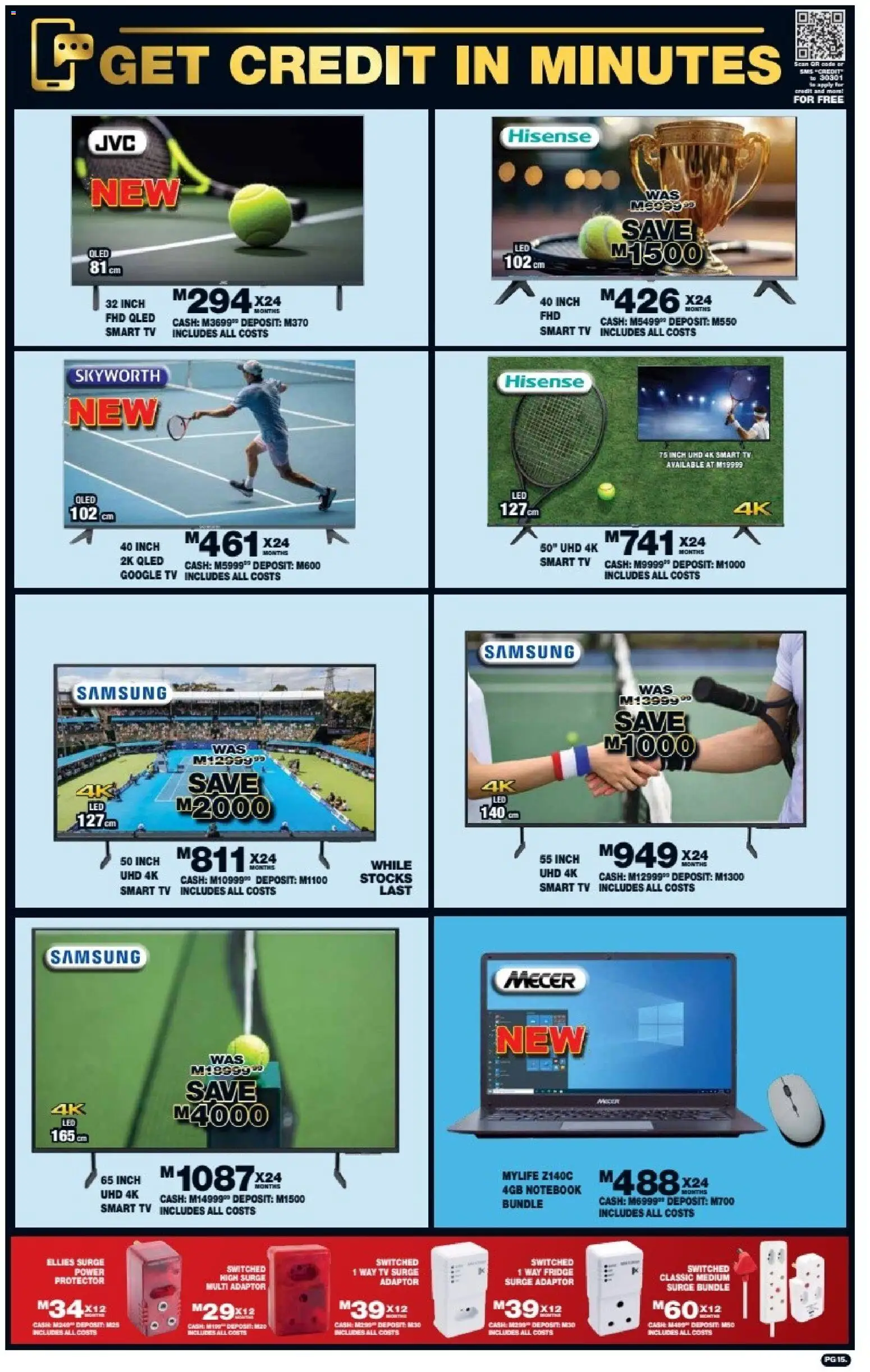 New Lewis Stores catalogue – valid from 10/08/2026 | Page: 15 | Products: Notebook, TV, Fridge