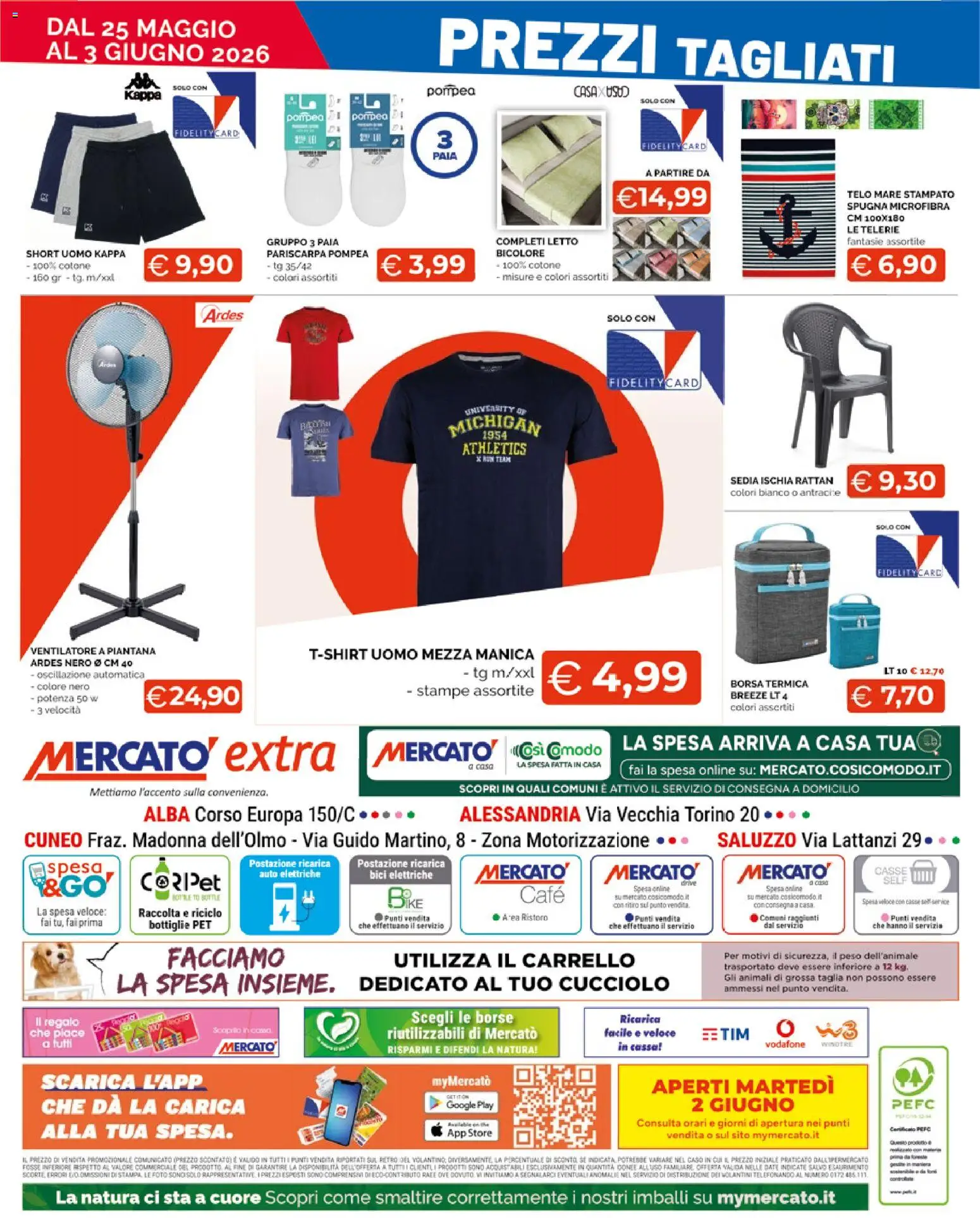 Volantino Mercatò del 25.05.2026 | Pagina: 20 | Prodotti: Spugna, Ventilatore, Carrello, Letto