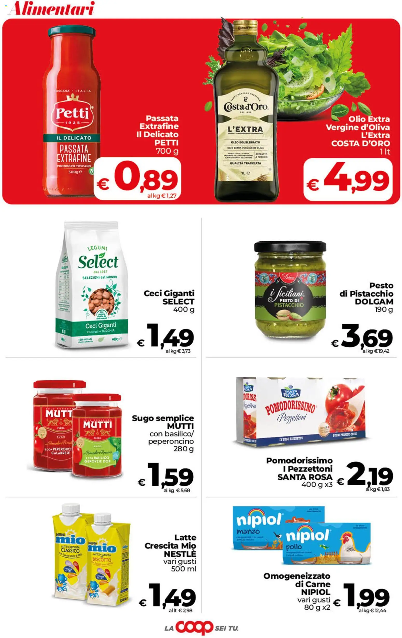 Volantino COOP del 02/10/2026 | Pagina: 19 | Prodotti: Legumi, Olio, Pesto, Olio extra vergine