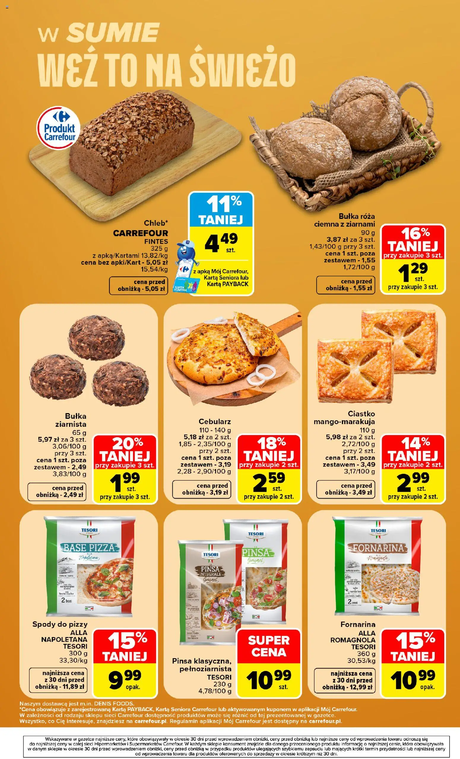 Carrefour gazetka - świeżo od 10.08.2026 | Strona: 7 | Produkty: Pizza pinsa, Spody do pizzy, Pizza, Pinsa