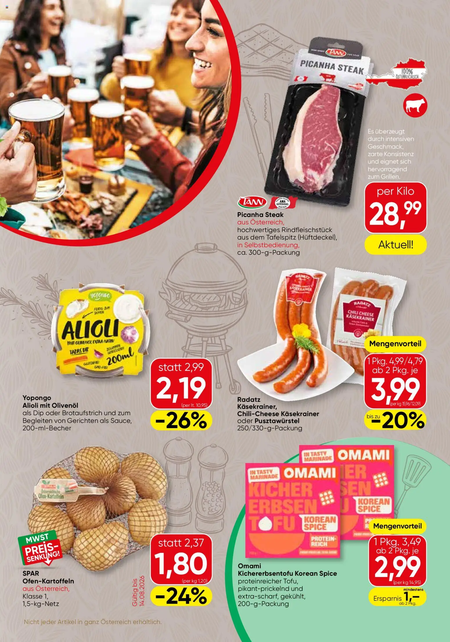 SPAR Gourmet Flugblatt gültig ab 13.08.2026 | Seite: 3 | Produkte: Chili, Erbsen