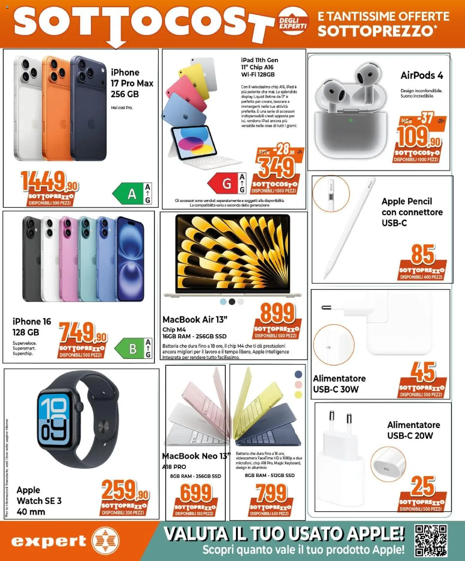 Volantino Expert del 07.05.2026 | Pagina: 10 | Prodotti: Macbook air, Videocamera, Connettore, Alluminio