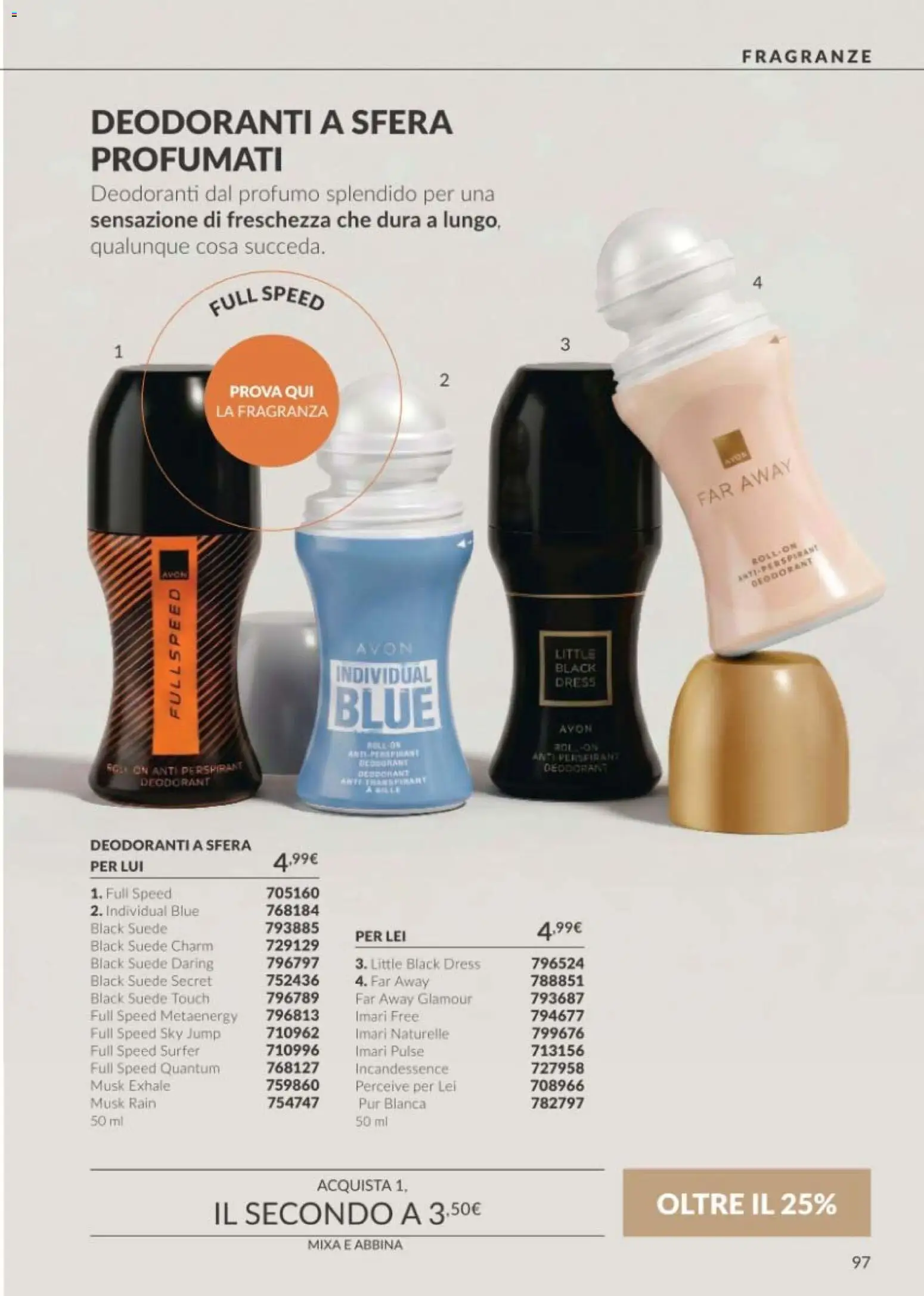 Volantino Avon del 01/10/2026 | Pagina: 97 | Prodotti: Profumo, Fragranza