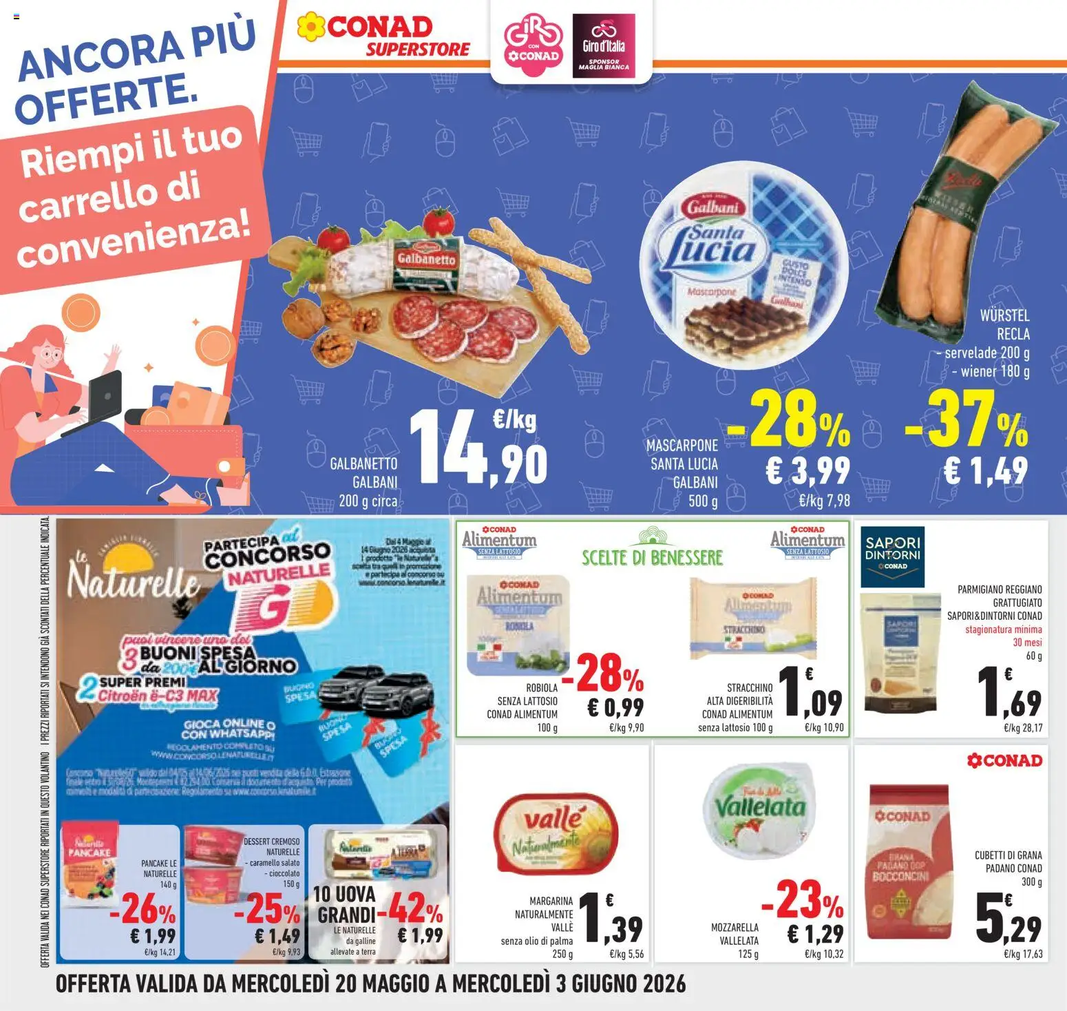 Volantino Conad del 20.05.2026 | Pagina: 38 | Prodotti: Uova, Cioccolato, Mascarpone, Terra