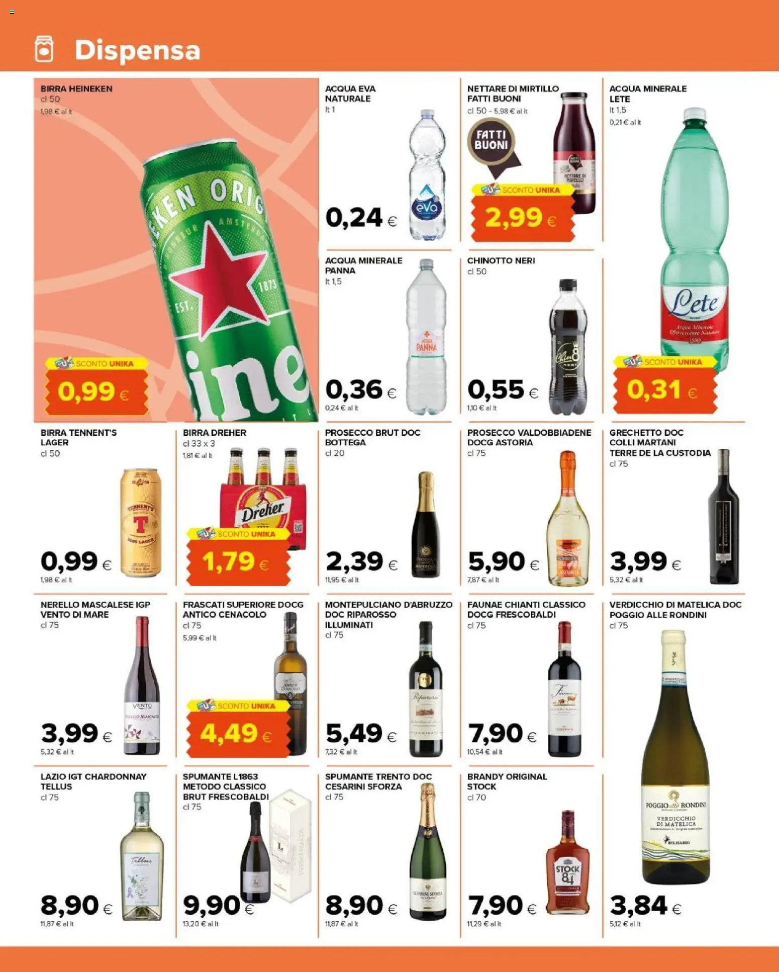 Volantino Tigre del 06.05.2026 | Pagina: 10 | Prodotti: Tennent's, Chinotto, Spumante, Heineken
