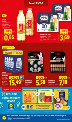 LIDL - Prévisualisation de LIDL catalogue valide à partir de 25/06/2026 | Page: 18 | Produits: Citron, Pêche, Vittel, Crème