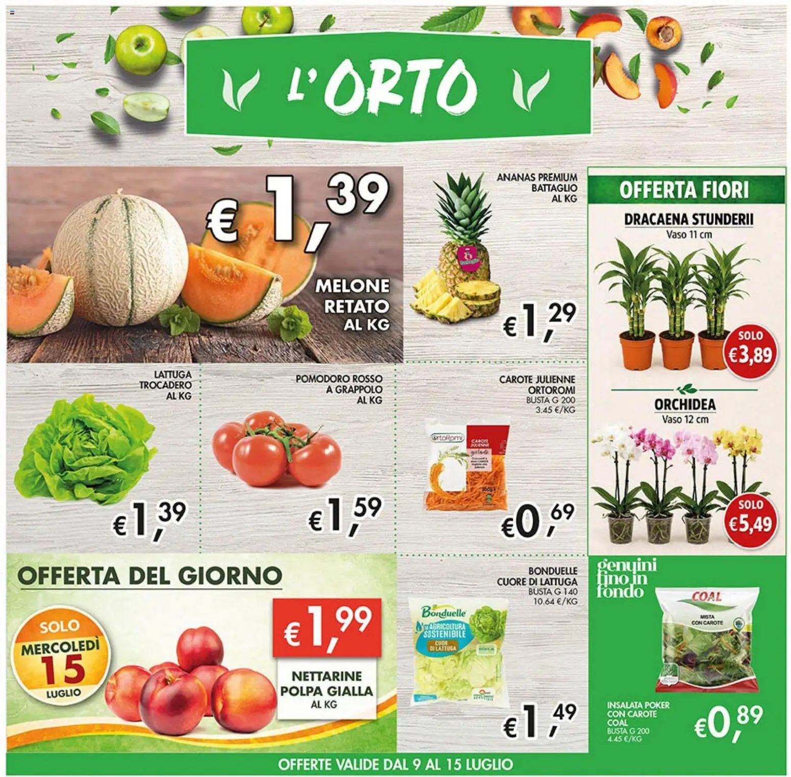 Volantino Coal del 02/07/2026 | Pagina: 3 | Prodotti: Carote, Ananas, Melone, Vaso