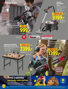 Náhled letáku PARKSIDE PERFORMANCE Multifunkční pracovní stůl, • stabilní, výškově nastavitelná konstrukce, • skládací pro úsporu místa, • nosnost: 120 kg, • 100 x 75 x 100 cm od 12.10.2026 | Strana: 8 | Produkty: Parkside, Kladivo, Stůl, Body