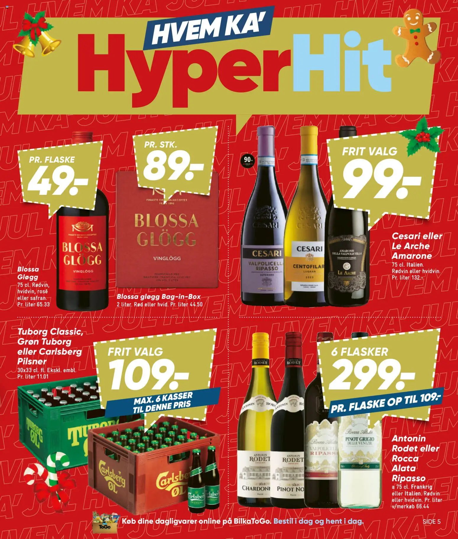 Bilka tilbudsavis – gyldig fra 30/10/2026 | Side: 5 | Produkter: Dagligvarer, Rødvin