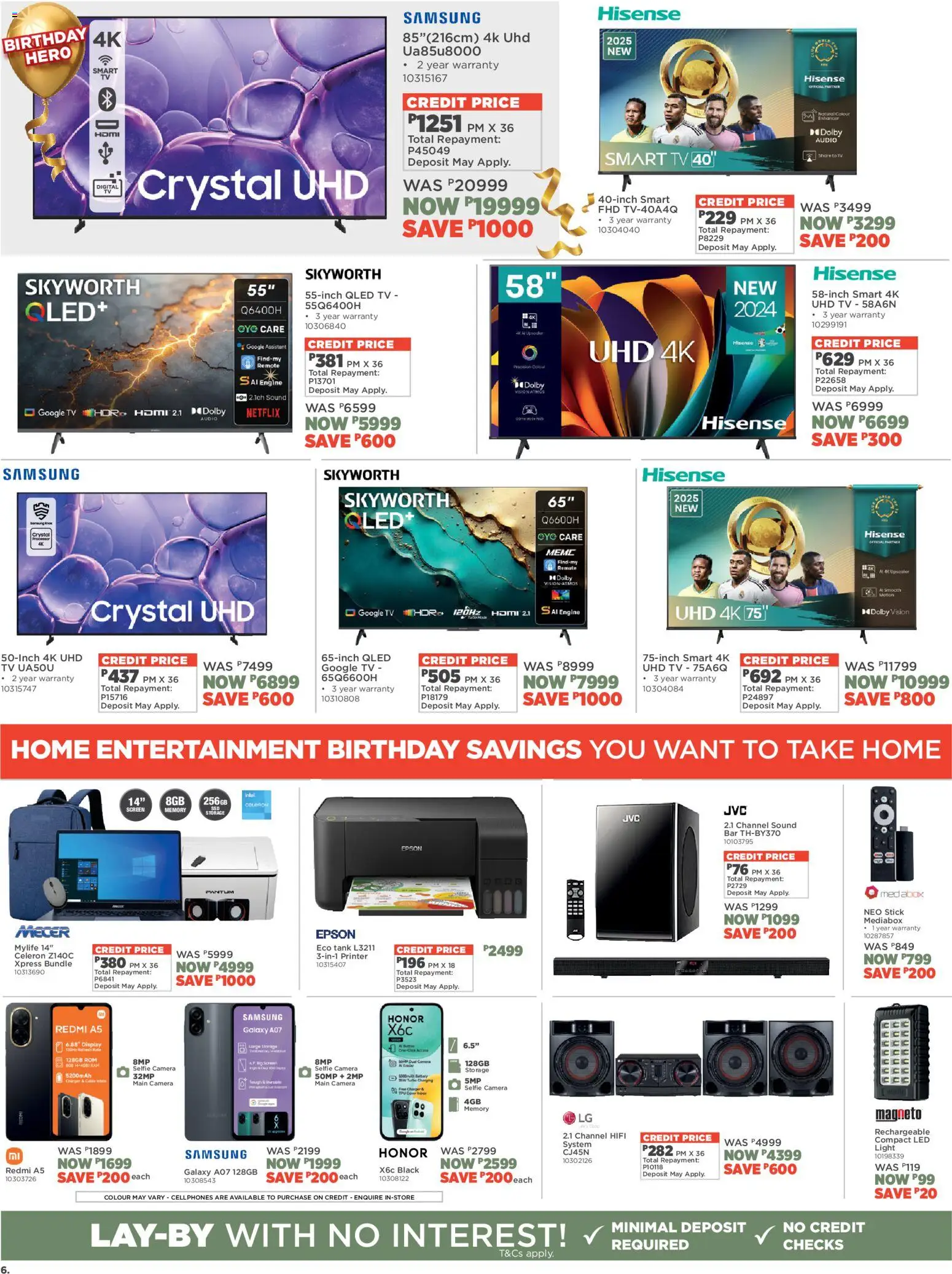 New House and Home catalogue – valid from 13.04.2026 | Page: 6 | Products: Printer, Tank, TV, Battery
