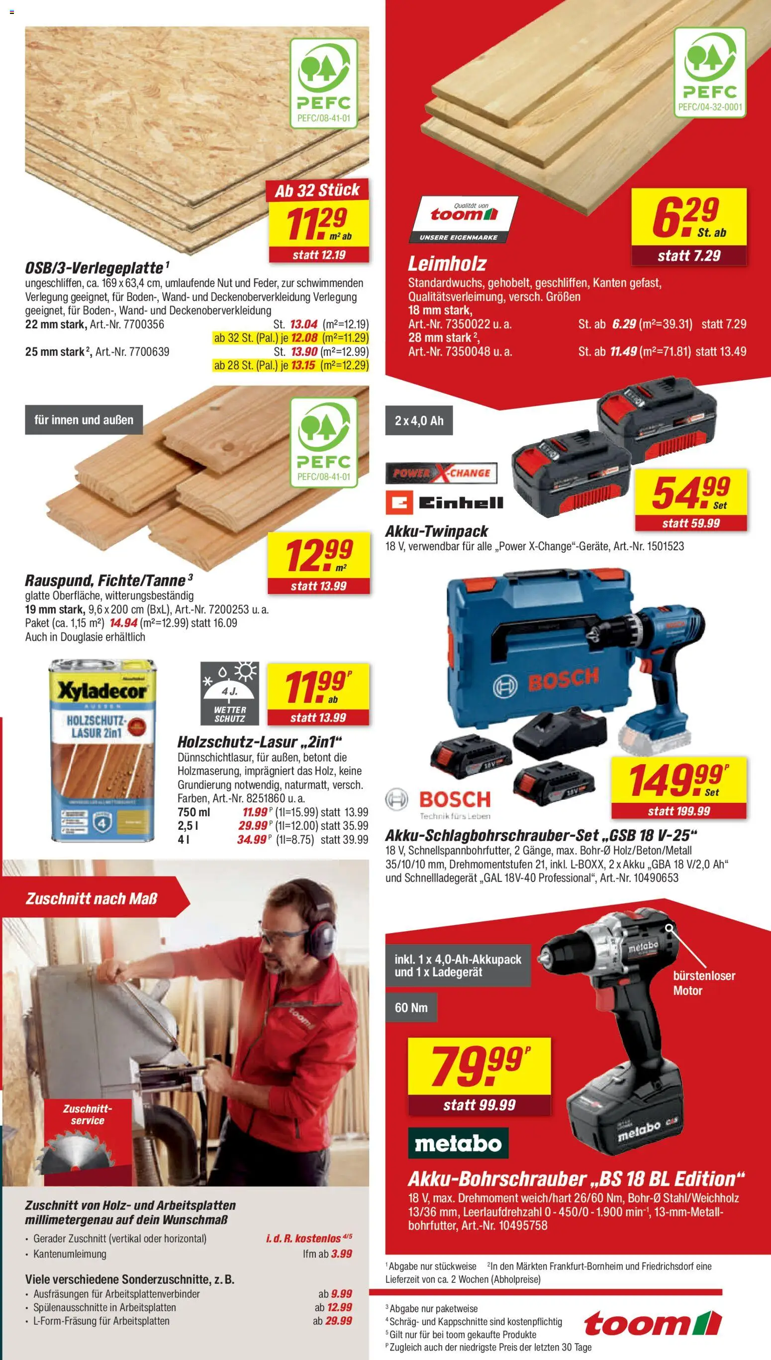 Toom Baumarkt Prospekt – gültig ab 08.08.2026 | Seite: 7 | Produkte: Bosch, Ladegerät