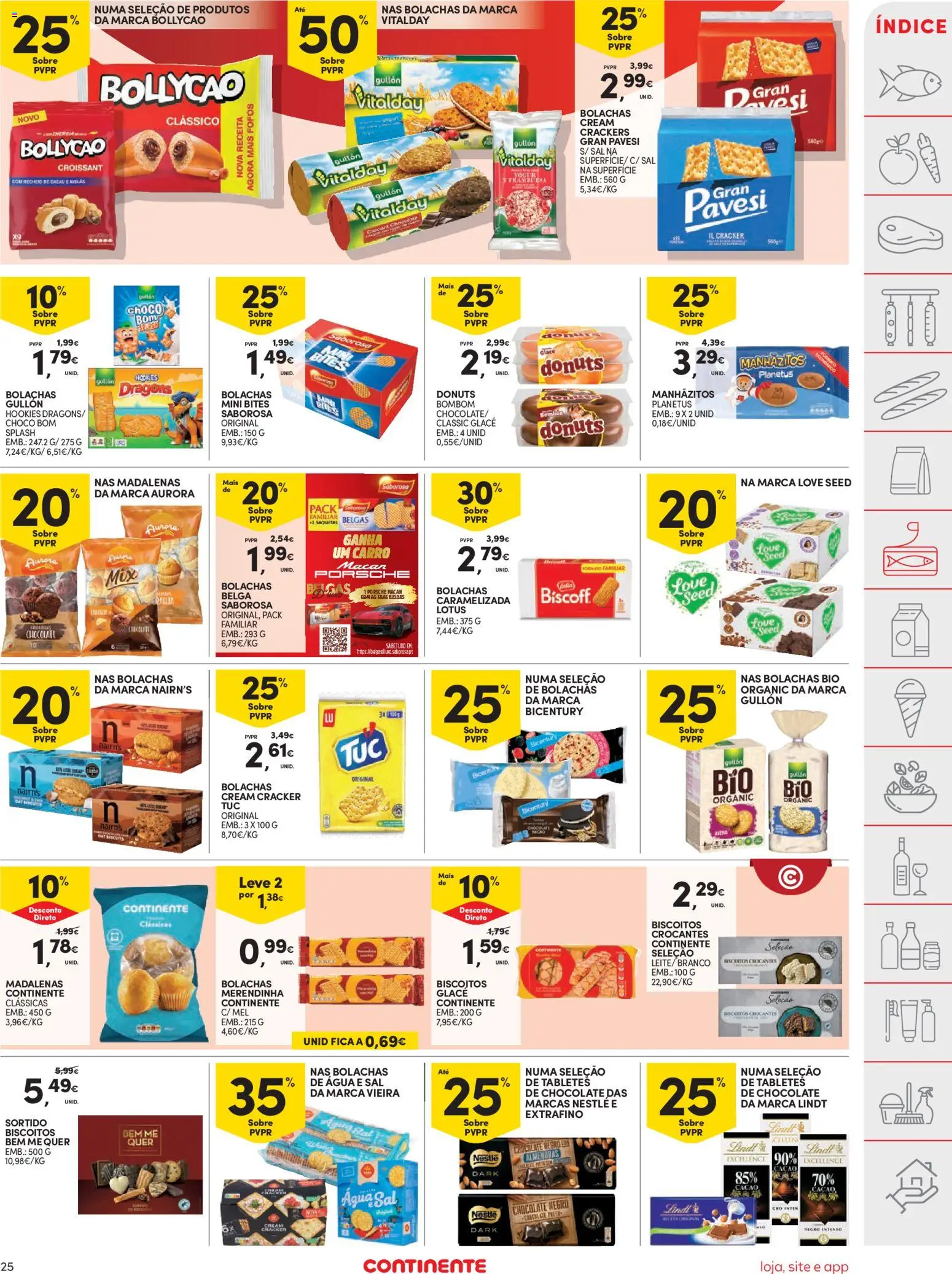 Continente folheto │ válido de 14.04.2026 | Página: 25 | Produtos: Avelãs, Bombom, Manhãzitos, Mel