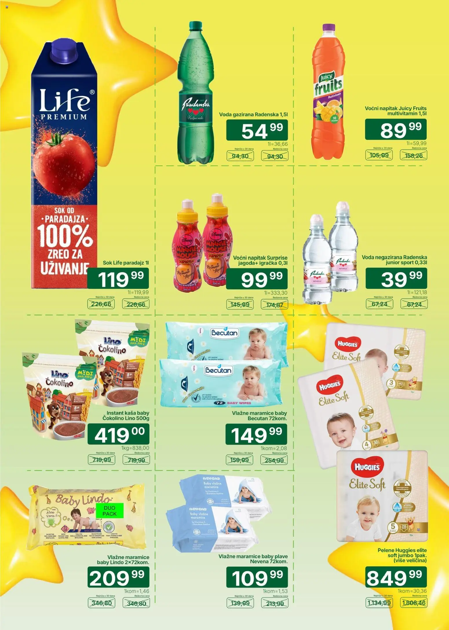 Univerexport katalog - važi od 17.08.2026 | Strana: 8 | Proizvode: Aloe vera, Sok, Vlažne maramice, Pelene