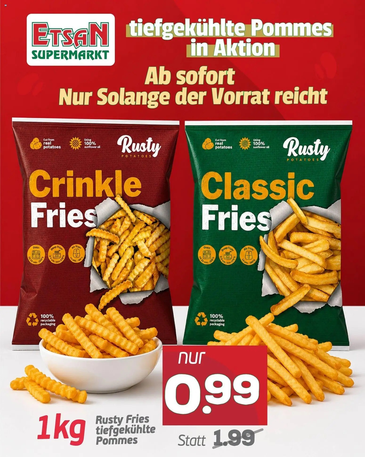 ETSAN tiefgekühlte Pommes in Aktion gültig ab 07.05.2026 | Seite: 1