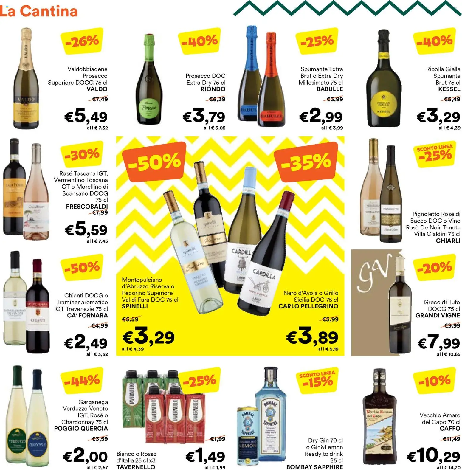 Volantino Unes del 29/07/2026 | Pagina: 10 | Prodotti: Gin, Vino, Spumante, Amaro