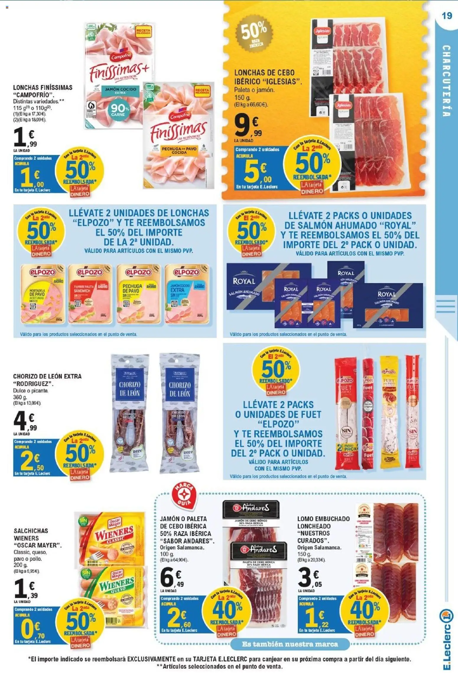 E.Leclerc - Ciudad Real │ válido desde el 23/09/2026 | Página: 19 | Productos: Salmón, Carne, Loncheado, Pavo