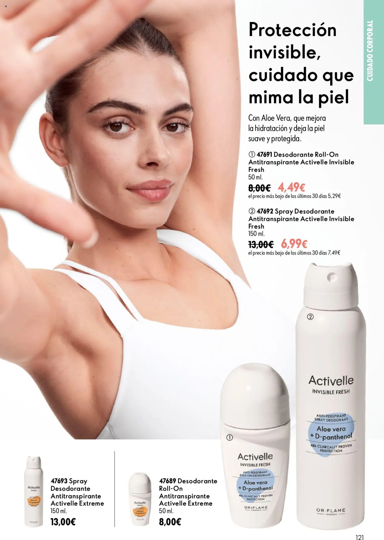 Oriflame - Catálogo Campaña 13 │ válido desde el 16/09/2026 | Página: 121 | Productos: Desodorante, Antitranspirante, Aloe Vera