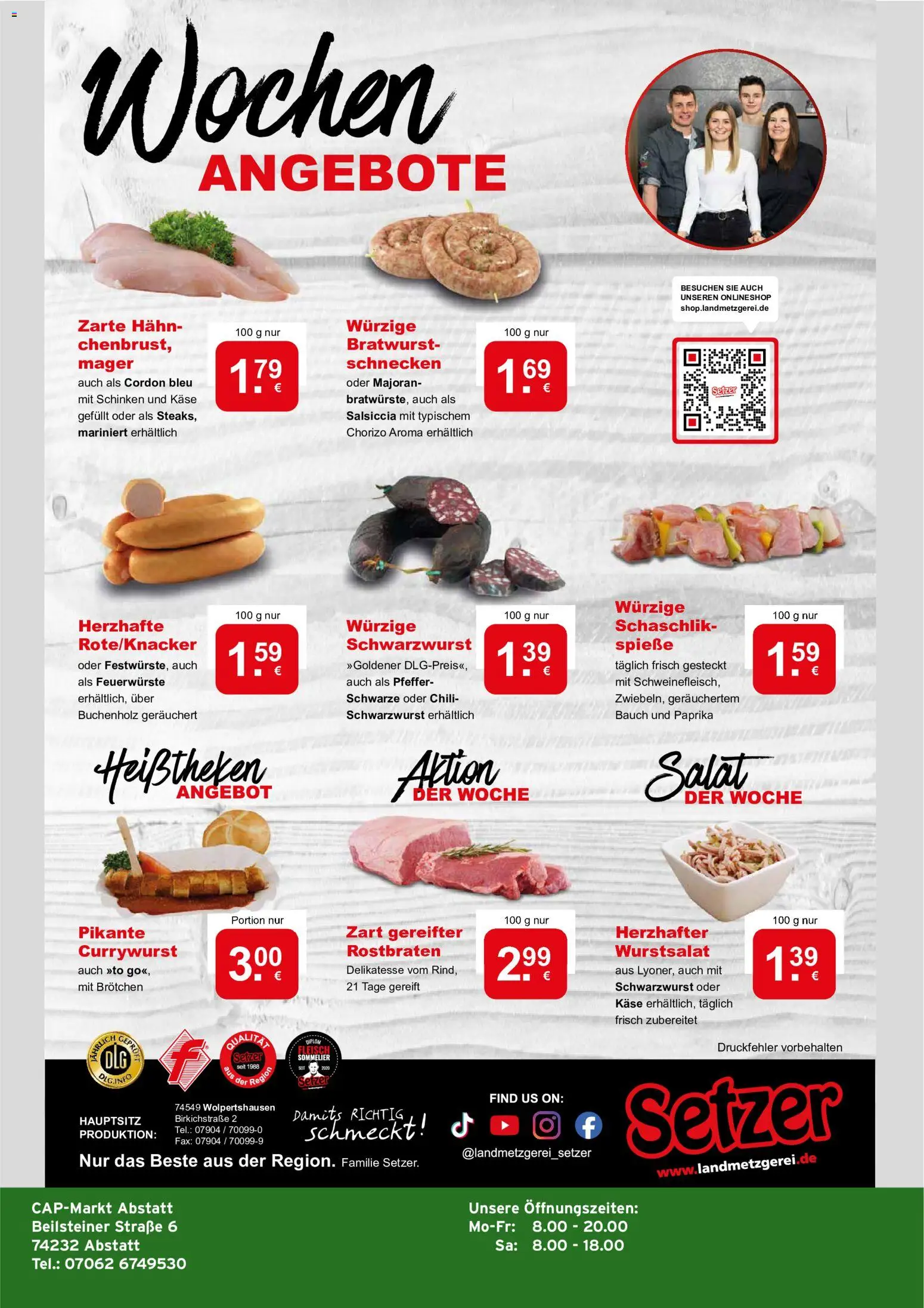 CAP Markt Prospekt – gültig ab 03.08.2026 | Seite: 4 | Produkte: Käse, Bratwurst, Spieße, Chili