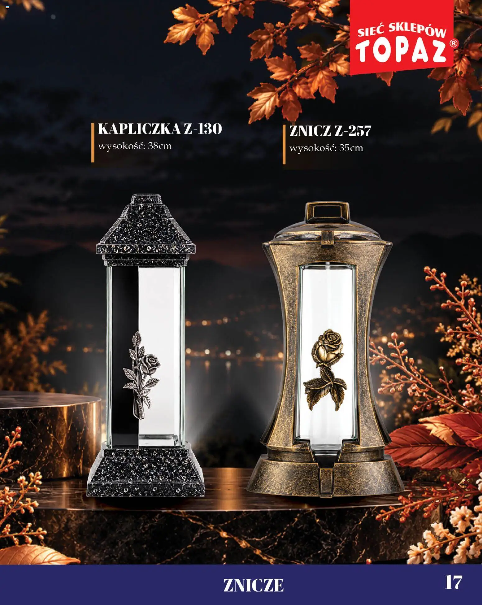 Topaz gazetka - Znicze od 09.10.2026 | Strona: 17 | Produkty: Znicze