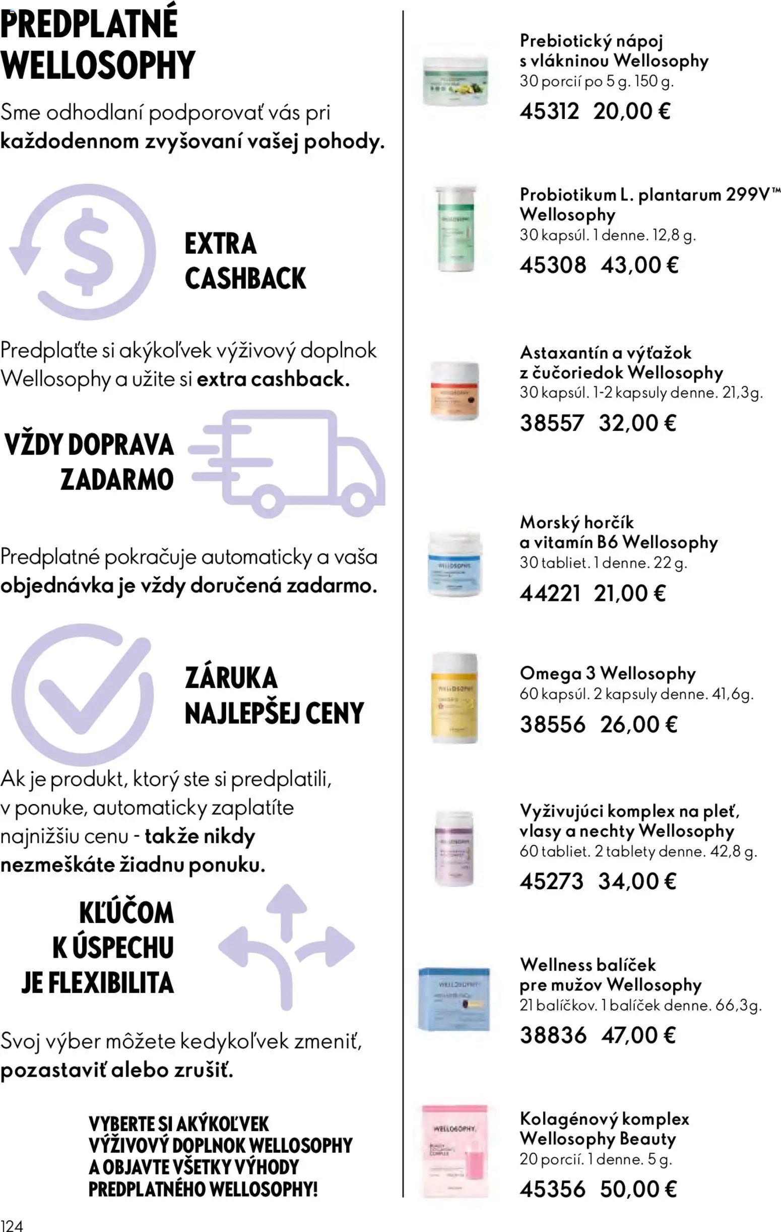 Nové Oriflame akcie – leták je platný od 06.05.2026 | Strana: 124 | Produkty: Omega 3, Omega