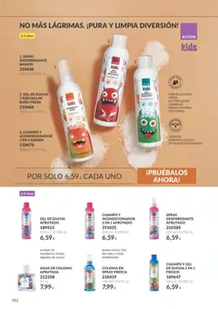 Vista previa Catálogo AVON campaña 10 válido desde el 01/10/2026 | Página: 162 | Productos: Agua de colonia, Colonia, Mango, Baño