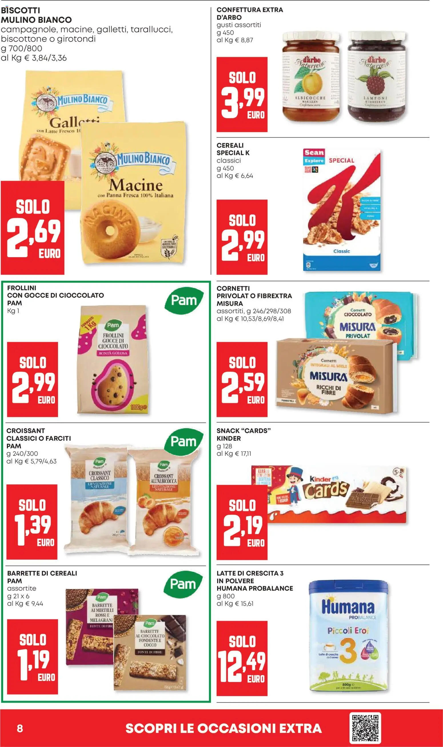 Volantino Panorama del 07.05.2026 | Pagina: 8 | Prodotti: Lamponi, Cereali, Biscotti, Albicocche