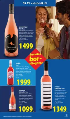 Lidl akciós újság - amely érvényes a következő dátumtól: 21.05.2026 | Oldal: 31 | Termékek: Cseresznye, Juhász rosé, Bor, Eper