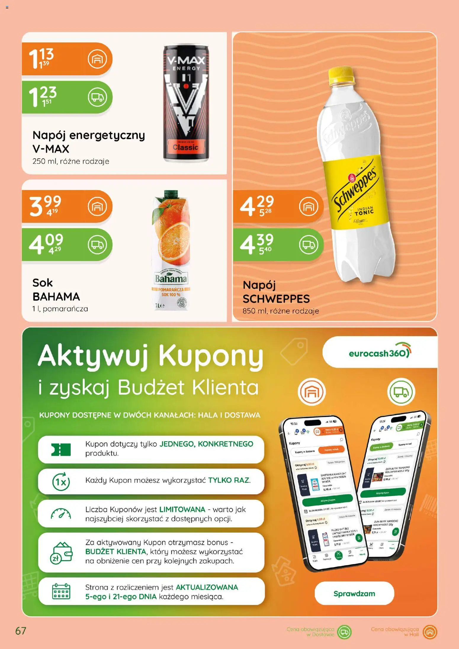 Eurocash gazetka - Katalog Alkoholowy od 01.10.2026 | Strona: 67 | Produkty: Tonic, Mleko, Zupa, Mleko UHT