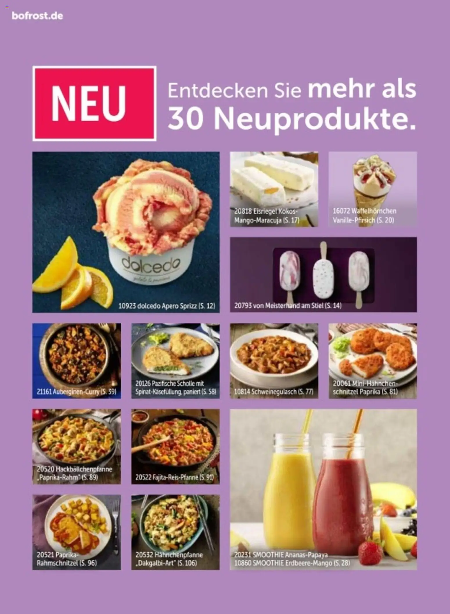 Bofrost Katalog – gültig ab 06.03.2026 | Seite: 8 | Produkte: Schweinegulasch, Schnitzel, Paprika