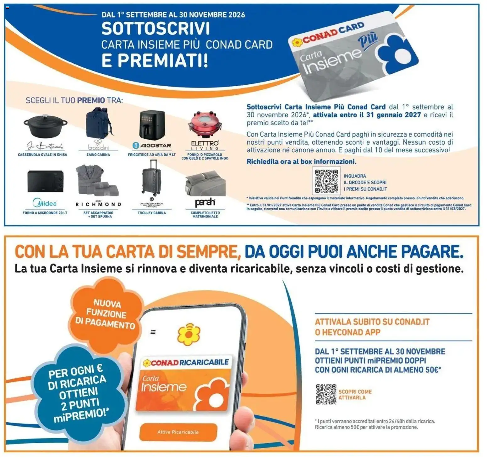 Volantino Conad del 21/10/2026 | Pagina: 44 | Prodotti: Microonde, Friggitrice ad aria, Forno a microonde, Friggitrice