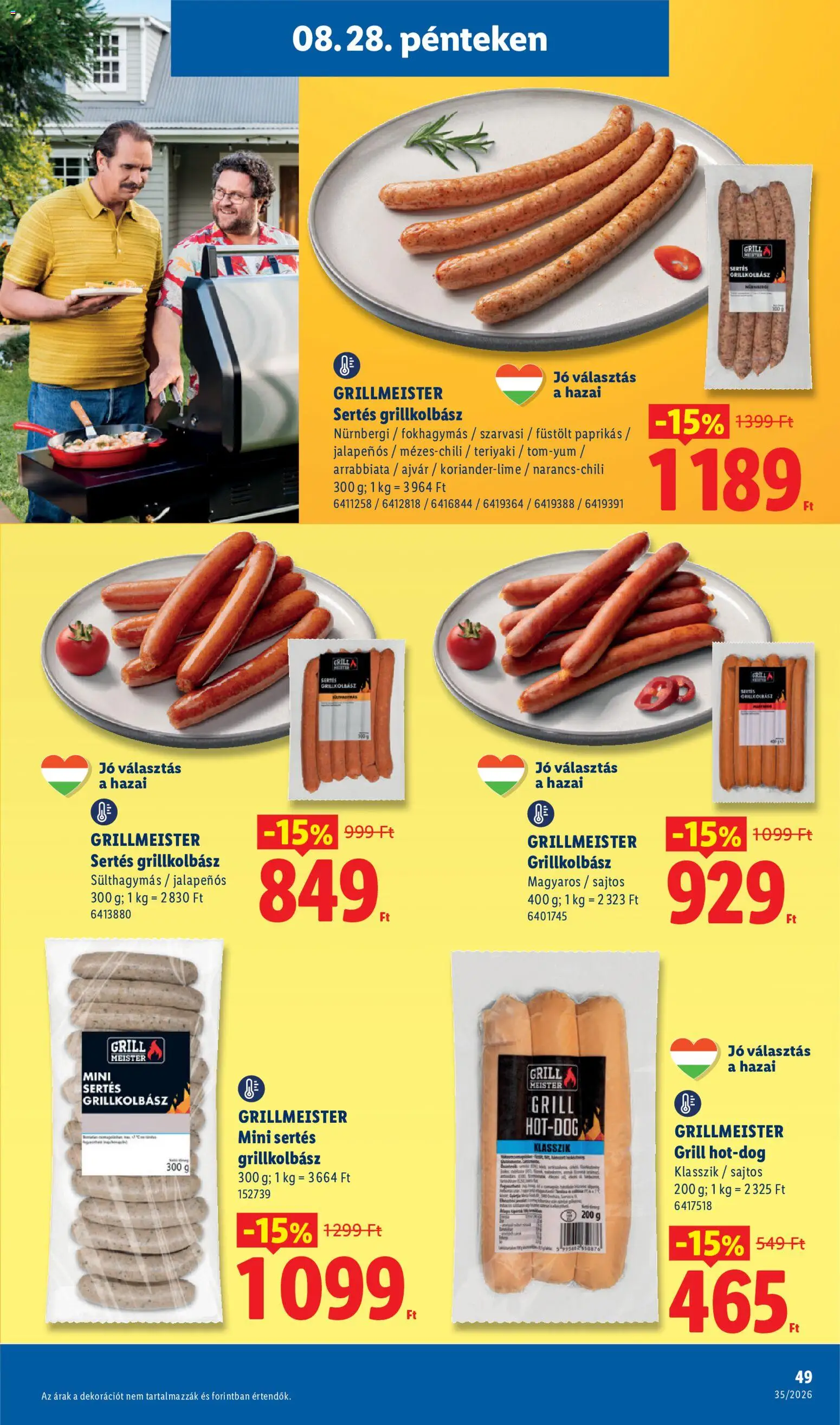 Lidl akciós ujság - amely érvényes a következő dátumtól: 2026.08.27. | Oldal: 49