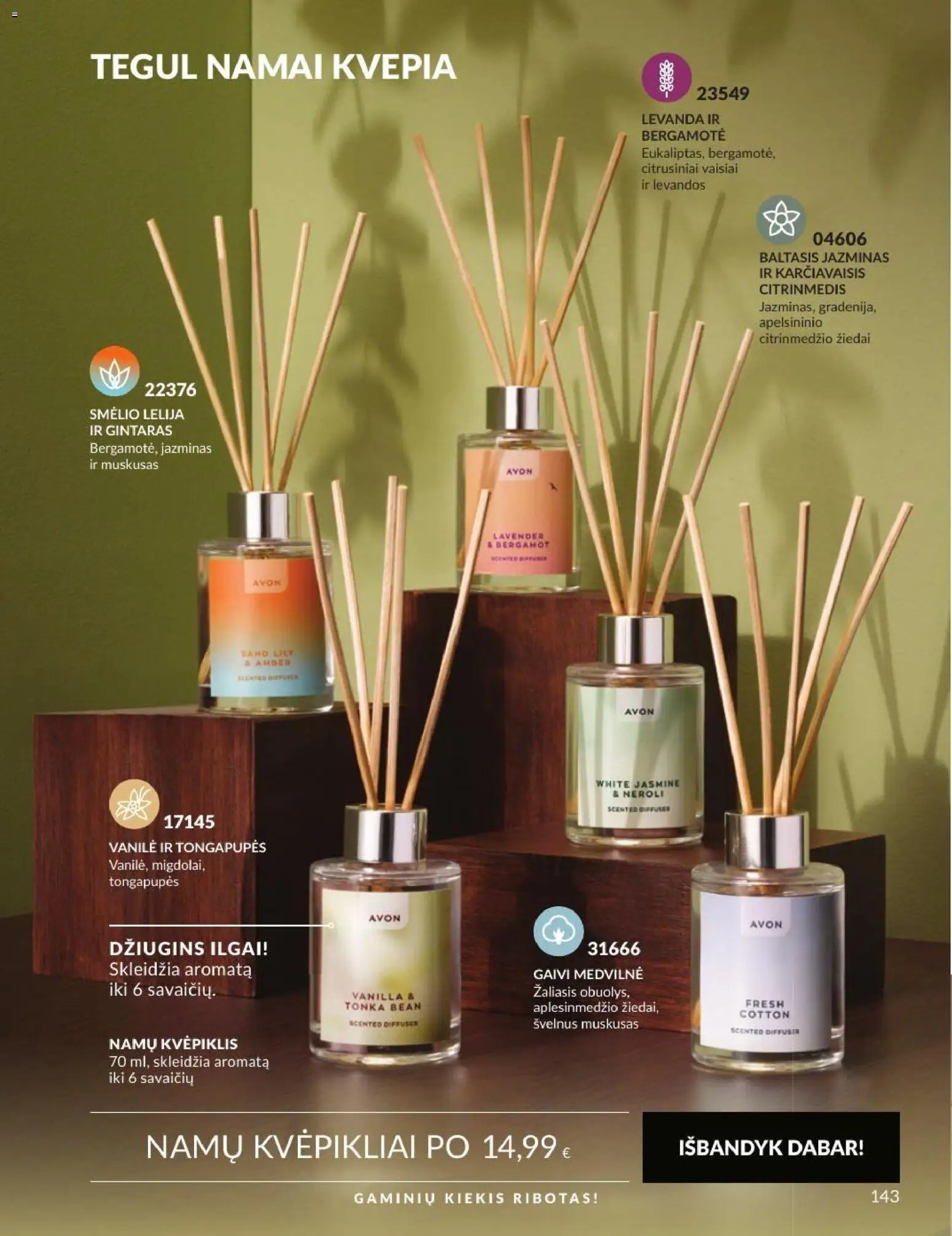 AVON akcijos nuo 2026.09.01 | Puslapis: 143 | Prekių: Vanilė