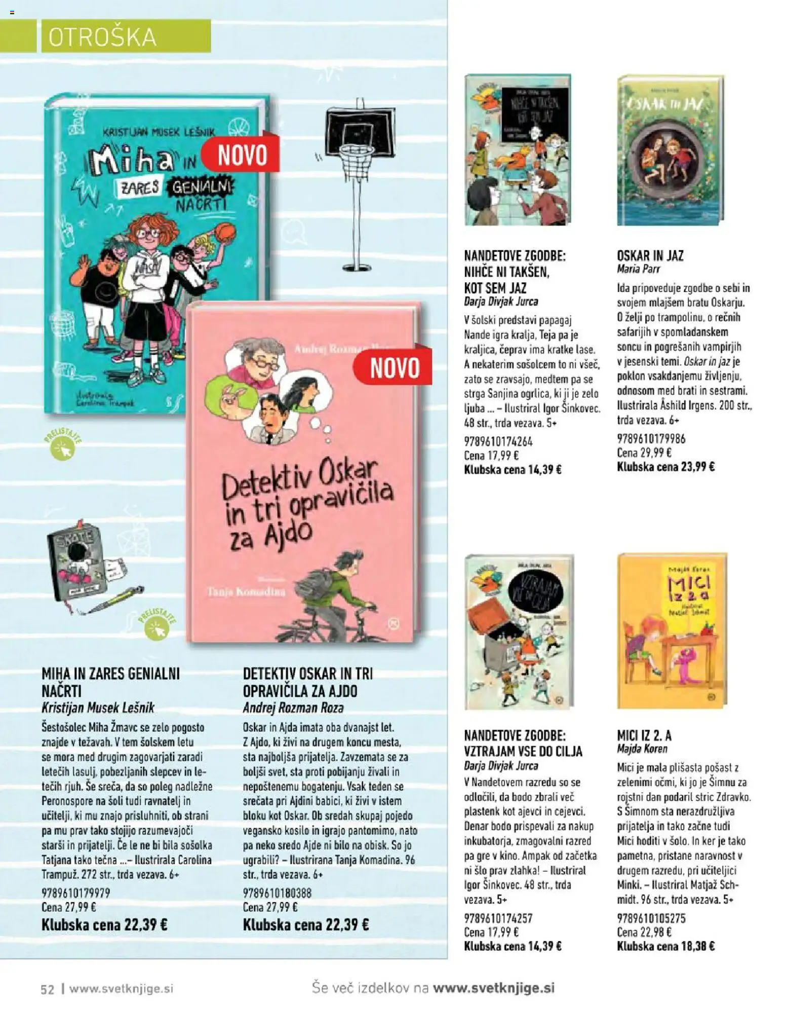 Novi Svet knjige katalog ponudbe – veljaven od 20.07.2026 | Stran: 52 | Izdelki: Igra, Ajda