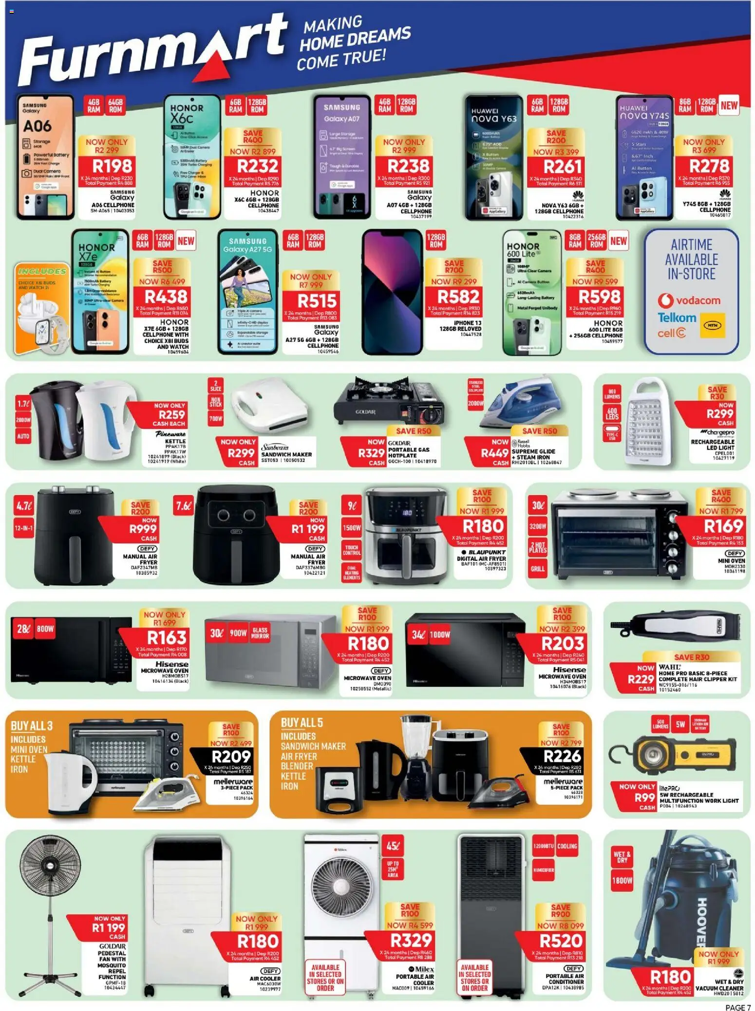 New Furnmart catalogue – valid from 12/10/2026 | Page: 7 | Products: Pedestal, Oven, Kettle, Fan