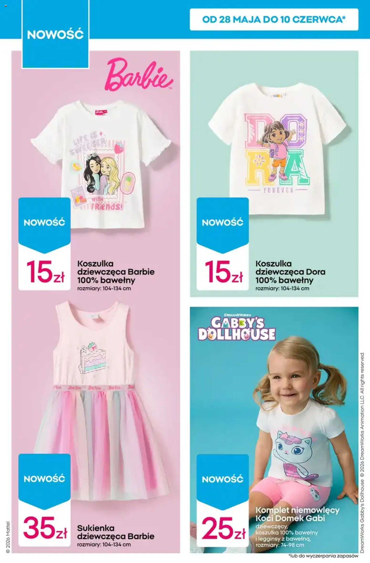 Pepco gazetka od 28.05.2026 | Strona: 6 | Produkty: Legginsy, Sukienka, Barbie
