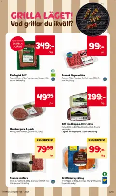 Svensk nötfärs, Smak av Gotland, 500g, Sverige, fetthalt max 12%, jfr-pris 159,90/kg - Förhandsvisning av reklamblad från butik Hemköp aktuell från 15.06.2026 | Sida: 8