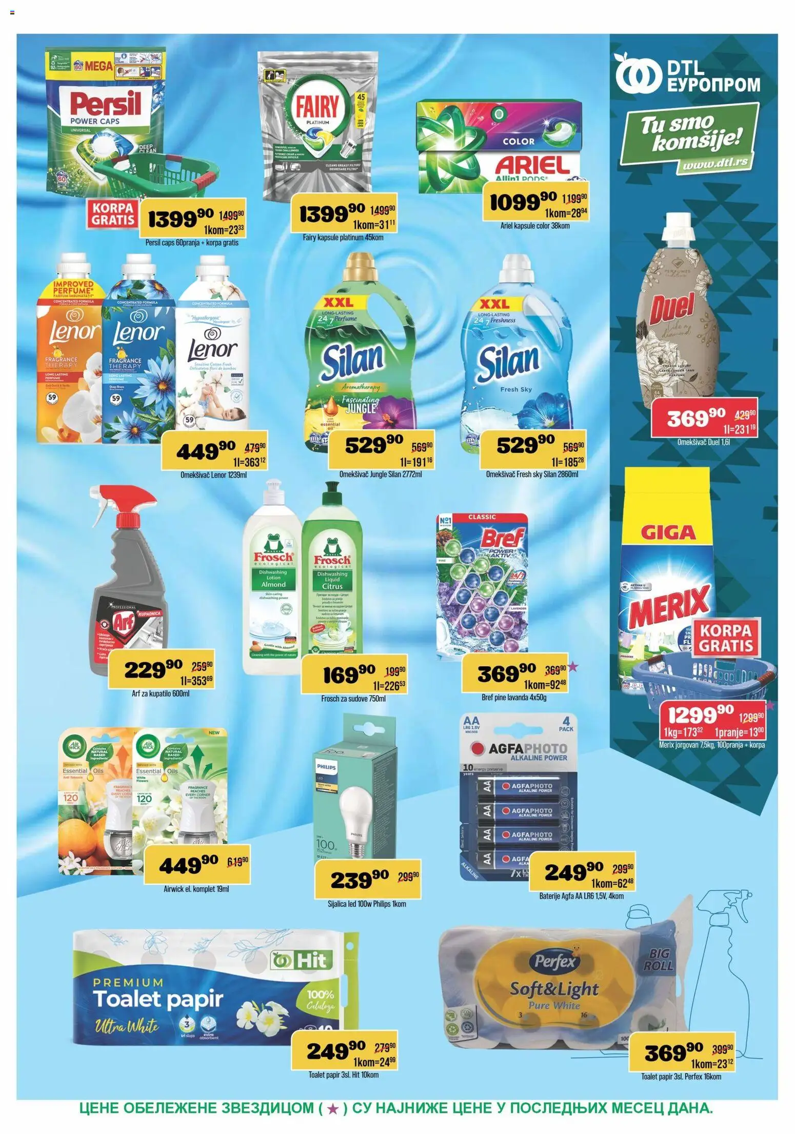 Europrom katalog - važi od 09.09.2026 | Strana: 3 | Proizvode: Bref, Lenor, Led, Omekšivač
