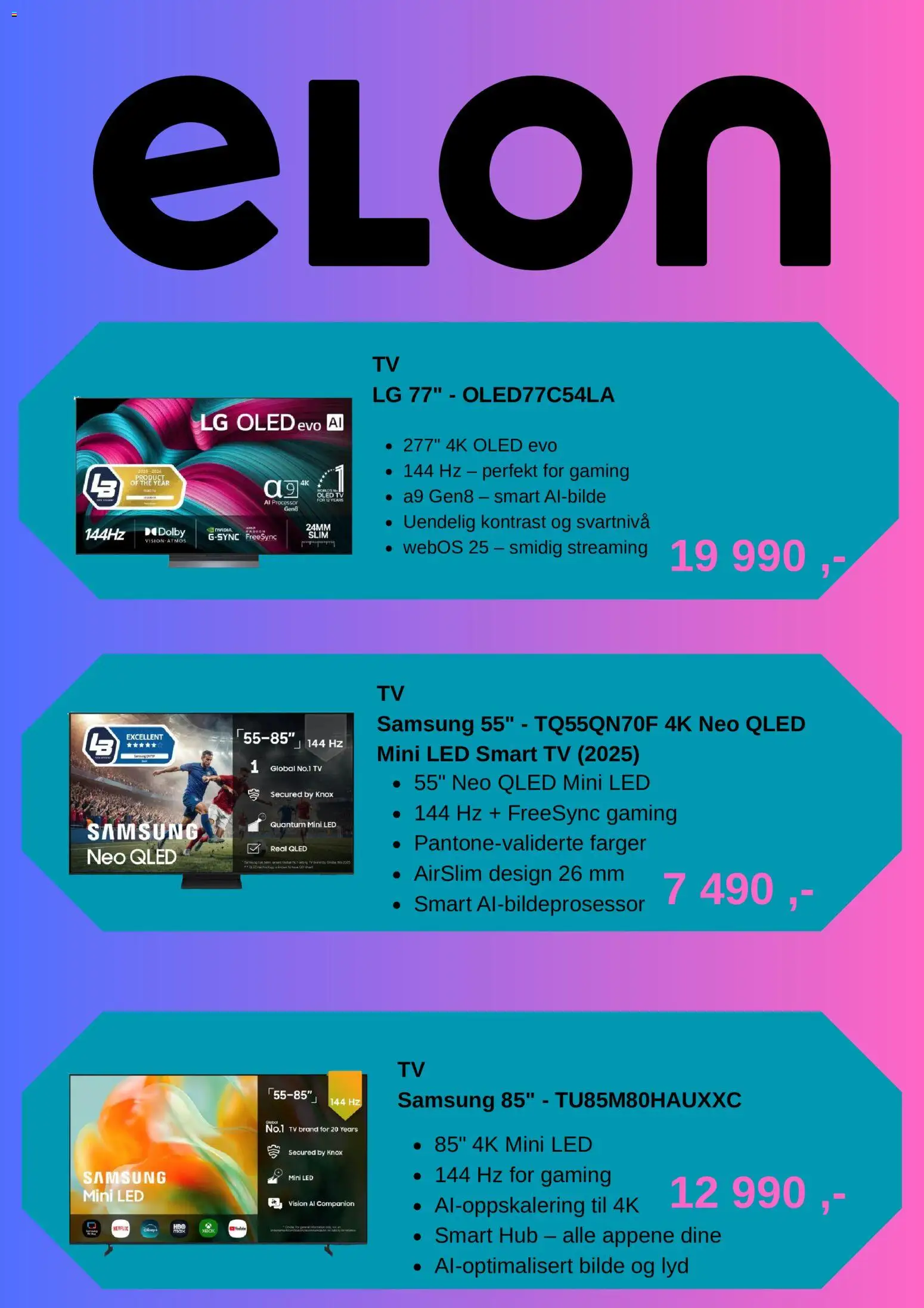 {H1} | Side: 3 | Produkter: Tv, Lyd