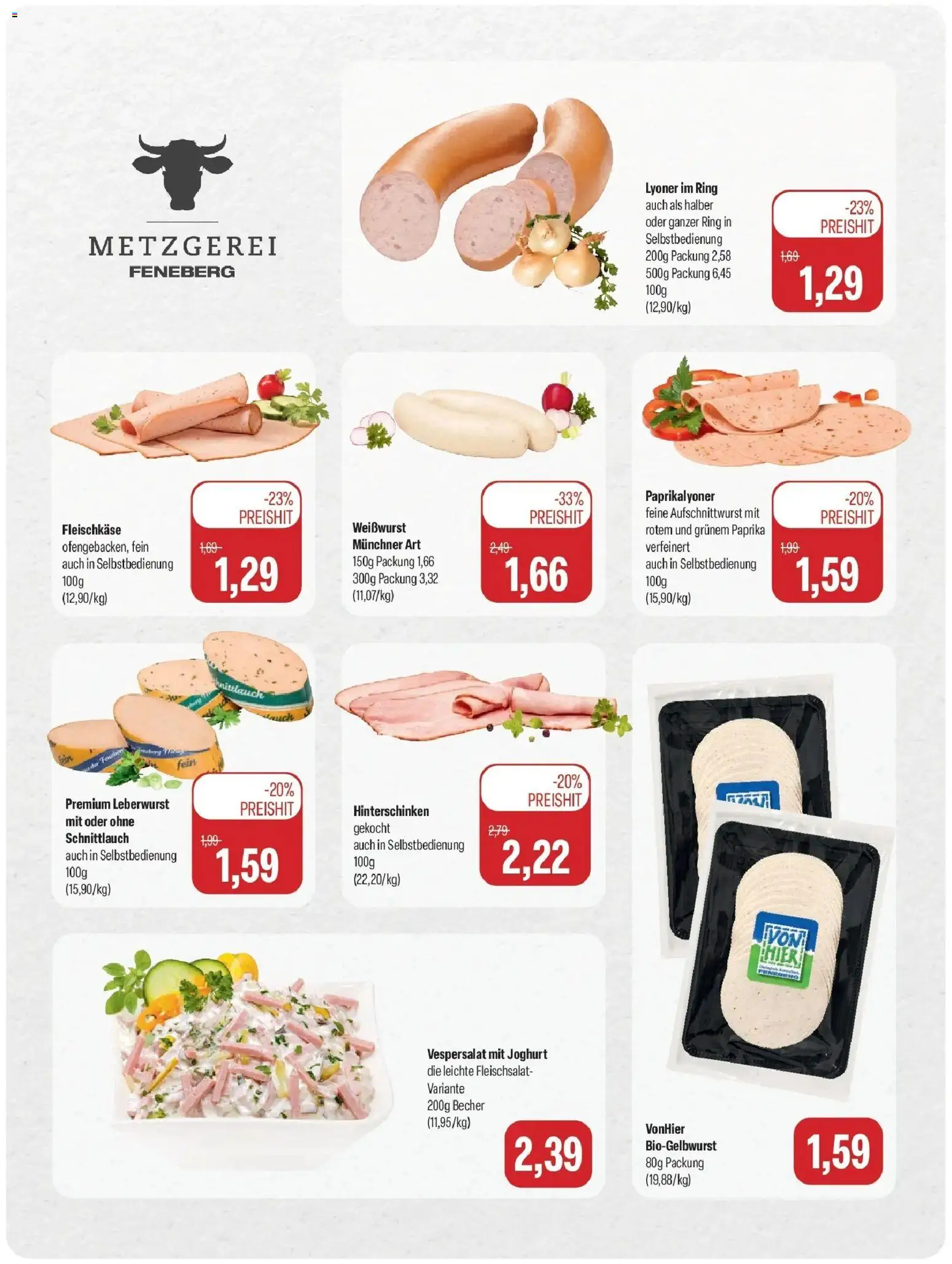 Feneberg Aktuelle Angebote (ab 12.10.2026) zum Blättern | Seite: 2 | Produkte: Joghurt, Weißwurst, Paprika