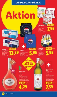 RED BULL Energy Drink, Classic, Sugarfree, Pro 12 x 0,25l, 1l = 4.46, Einzeldose = 1.49 ab 09.07.2026 gültig | Seite: 14 | Produkte: Wein, Bier, Grapefruit, Spiel