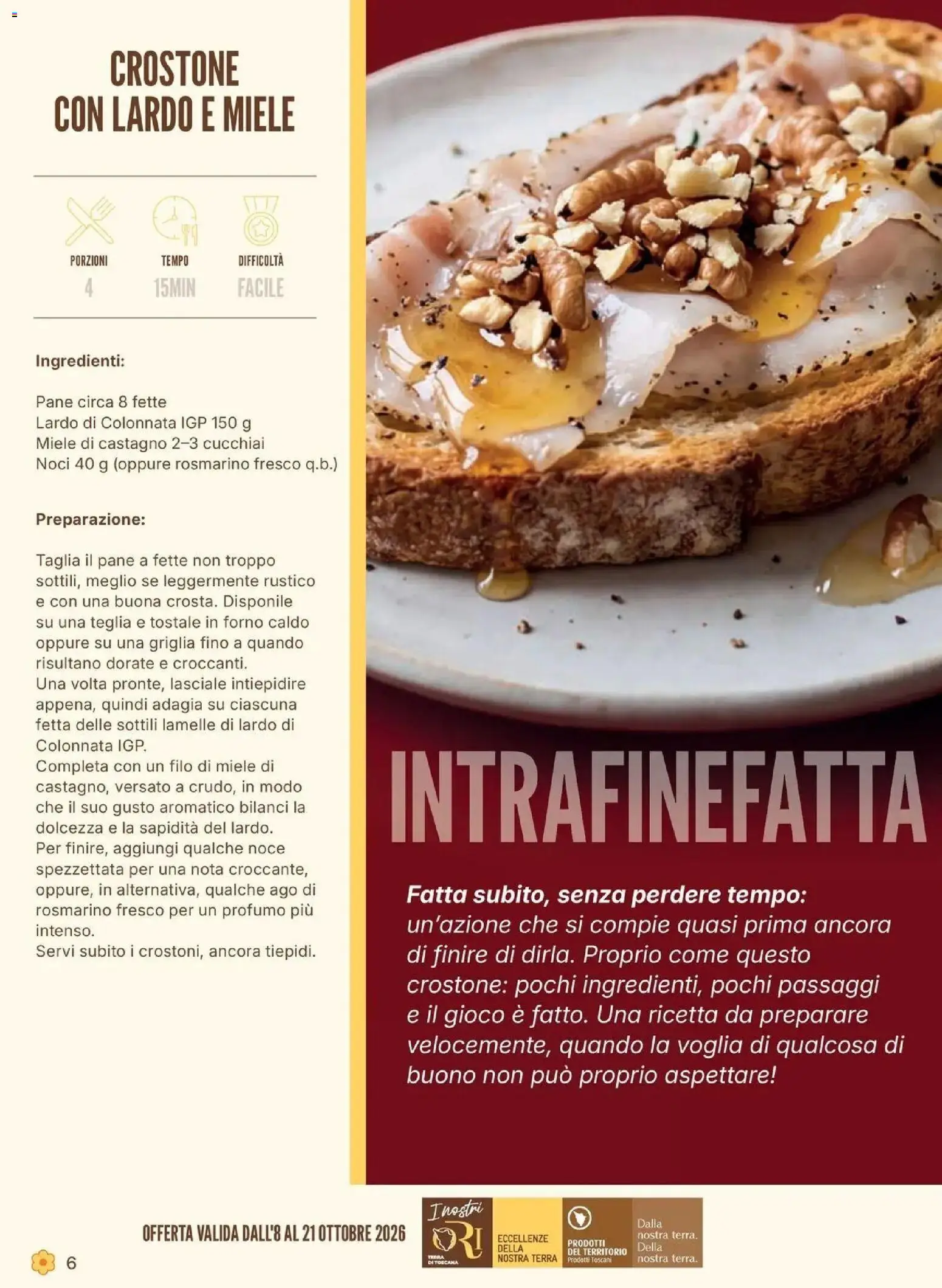 Anteprima volantino Conad dal 08/10/2026 prossima settimana | Pagina: 6 | Prodotti: Rosmarino, Lardo, Forno, Terra