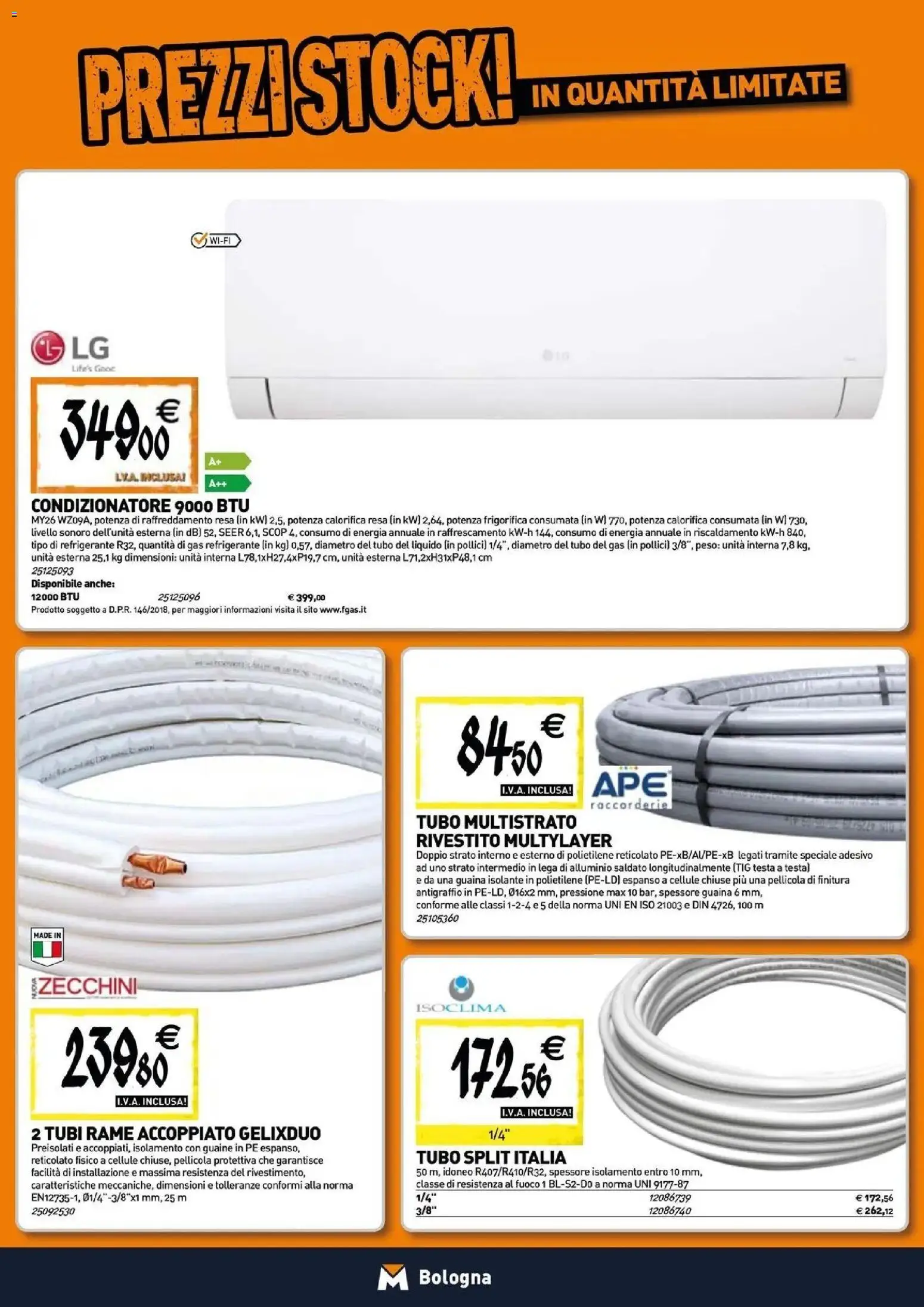 Nuovo TECNOMAT catalogo Bologna dal 27/08/2026 > offerte anteprima 🛍️ | Pagina: 8 | Prodotti: Rame, Pellicola, Tubi, Condizionatore