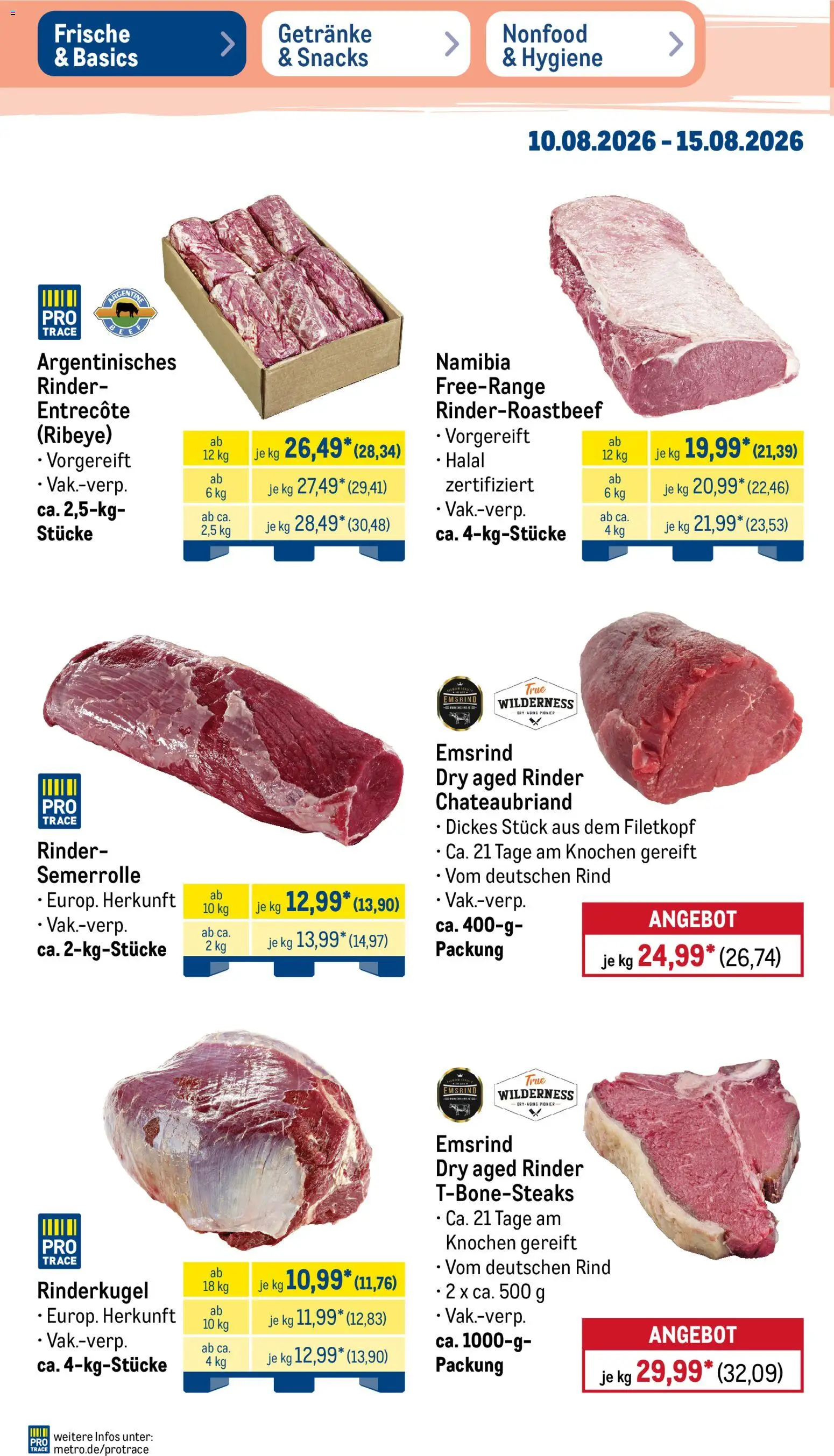 Metro NonFood-Angebote – gültig ab 10.08.2026 | Seite: 32 | Produkte: Entrecote