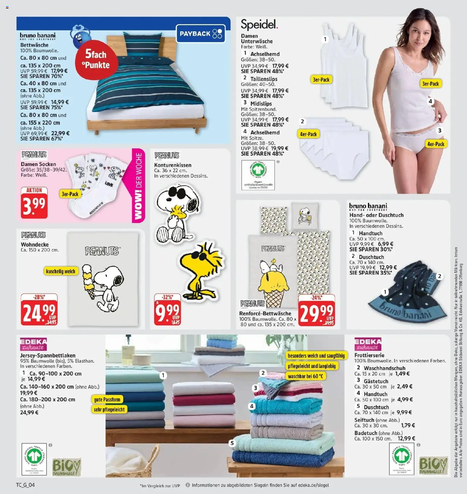 Eislingen – gültig ab 10.08.2026 | Seite: 32 | Produkte: Bettwäsche, Unterwäsche, Socken