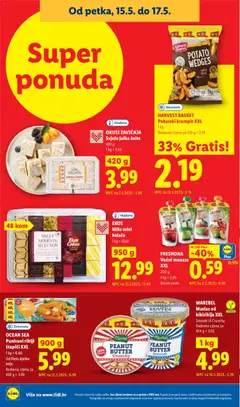 OCEAN SEA Panirani riblji štapići XXL, 900 g Od fileta aljaške kolje - Pregled kataloga iz trgovine Lidl, vrijedi od 11.05.2026 | Stranica: 66