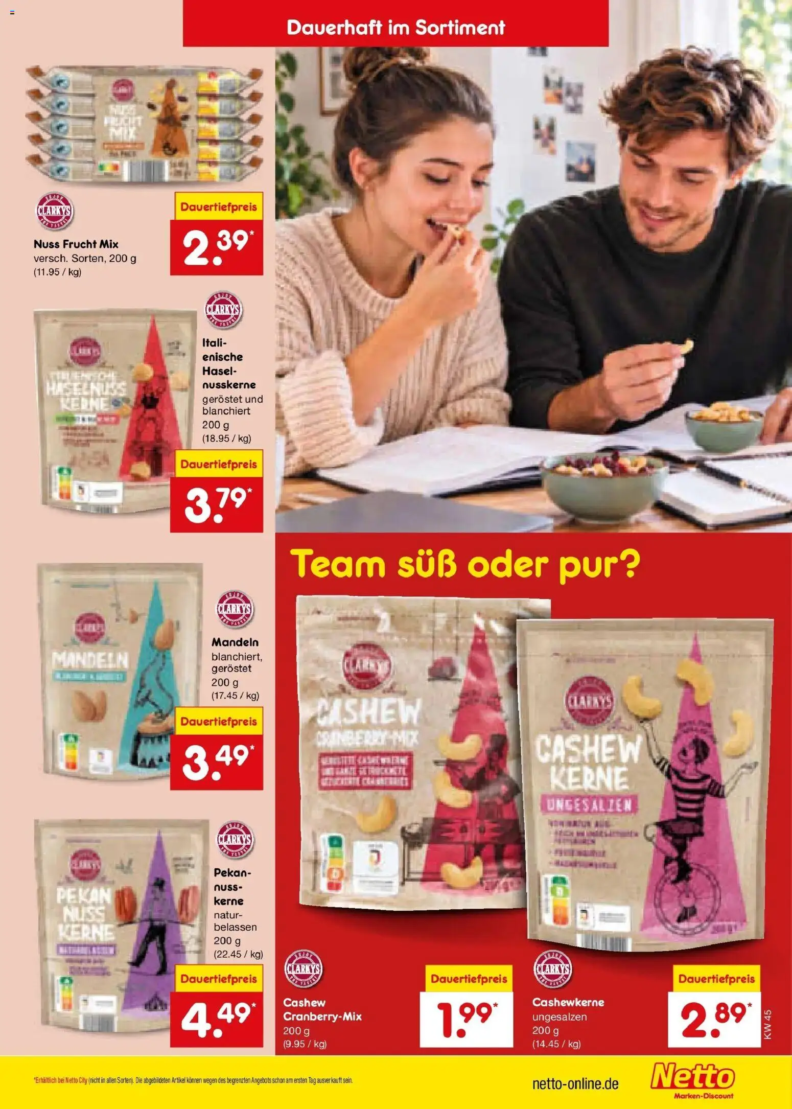 Netto Marken-Discount Prospekt Selb (ab 02.11.2026) » Angebote | Seite: 49 | Produkte: Mandeln, Cashew