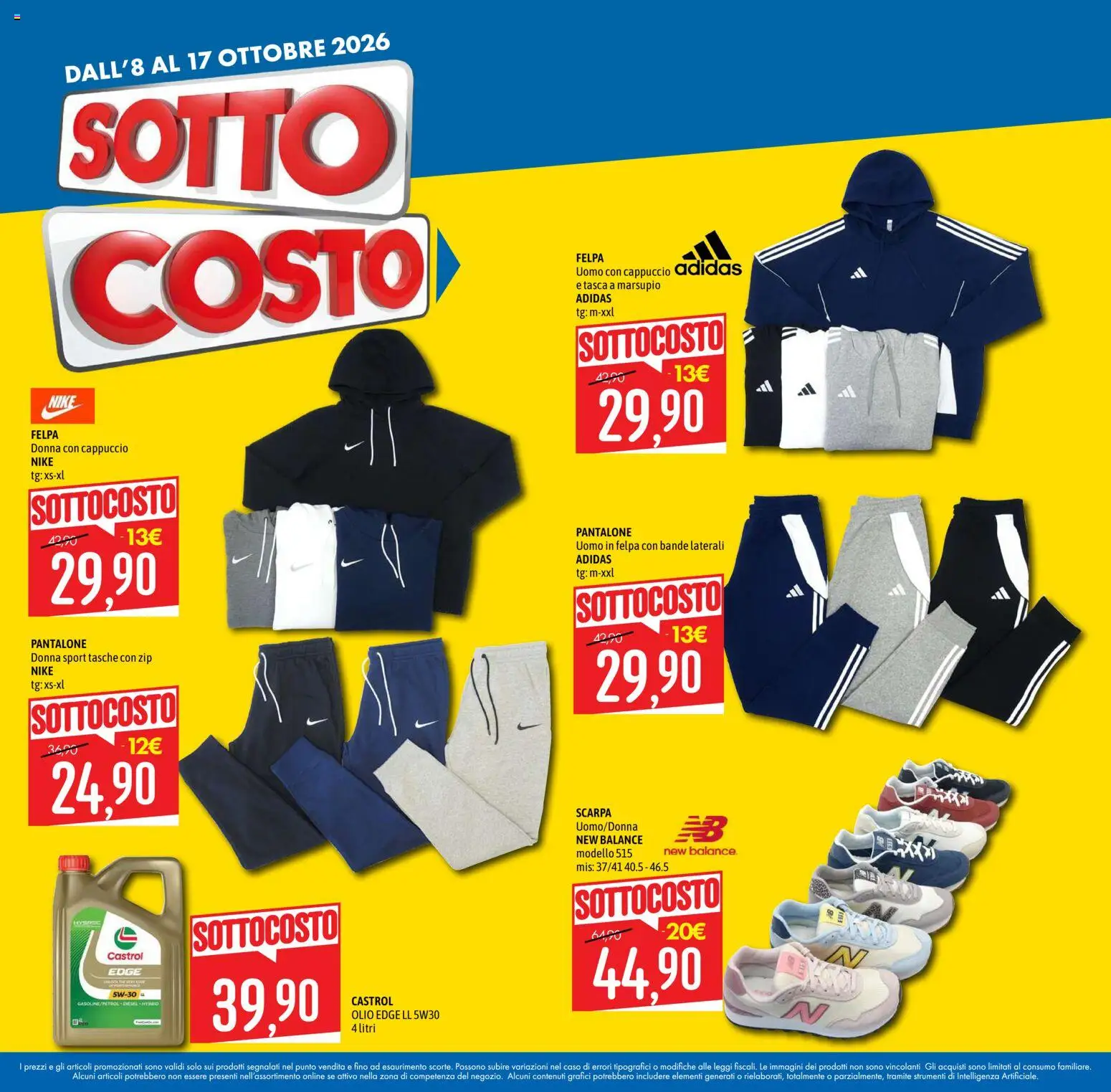 Volantino Emisfero del 08/10/2026 | Pagina: 4 | Prodotti: Felpa, Olio, Cappuccio, Tasche
