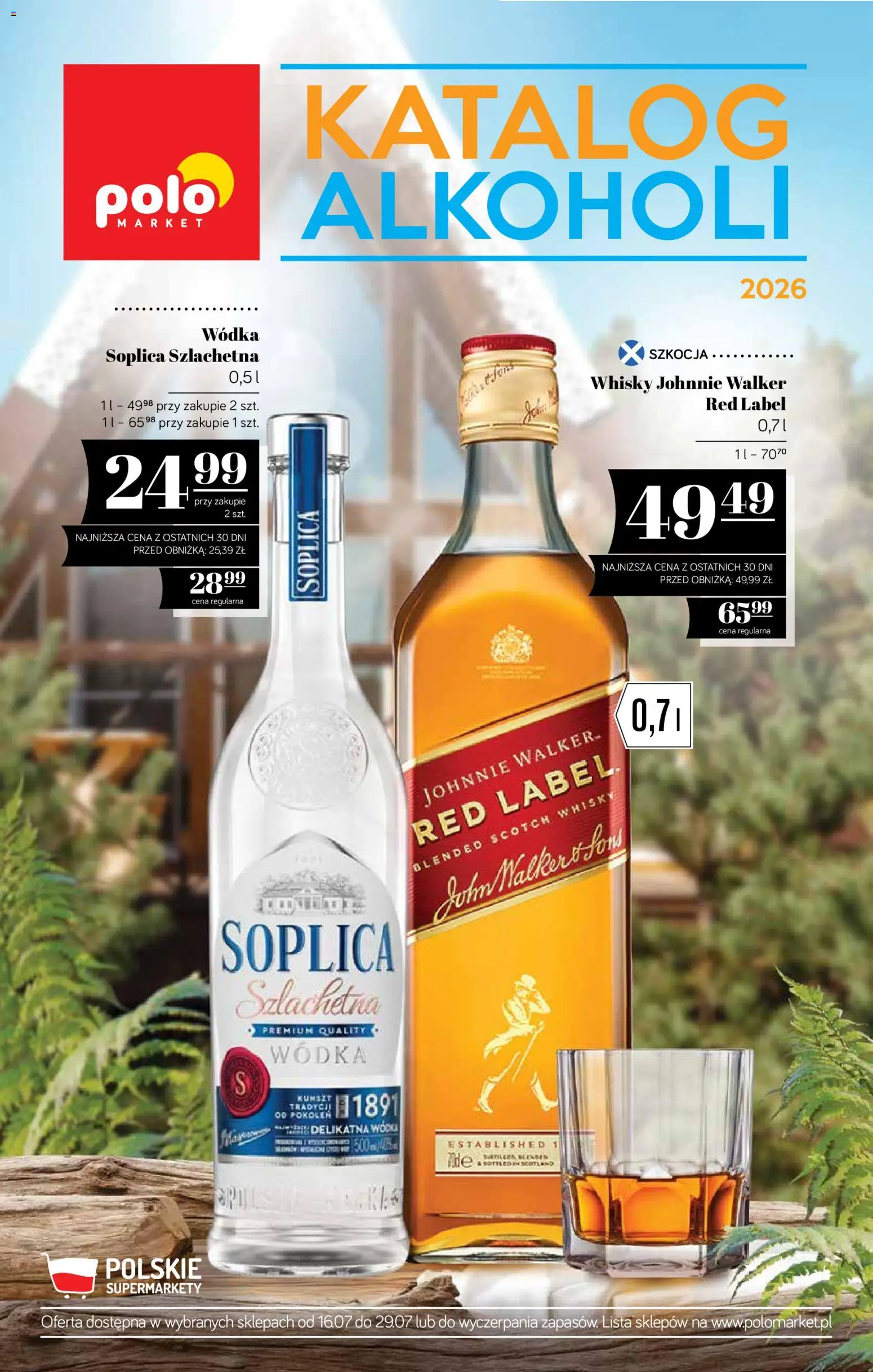 POLOmarket katalog - Alkoholi od 16.07.2026 | Strona: 1 | Produkty: Red label, Wódka, Whisky