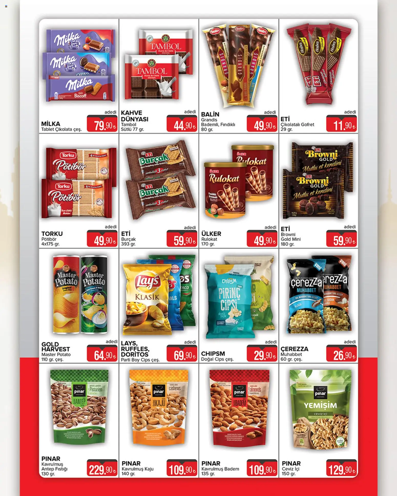 Seyhanlar Market - Bayram Fırsatları  - 15.05.2026 tarihinden itibaren geçerlidir | Sayfa: 3 | Ürünler: Çikolata, Cips, Tablet, Ceviz